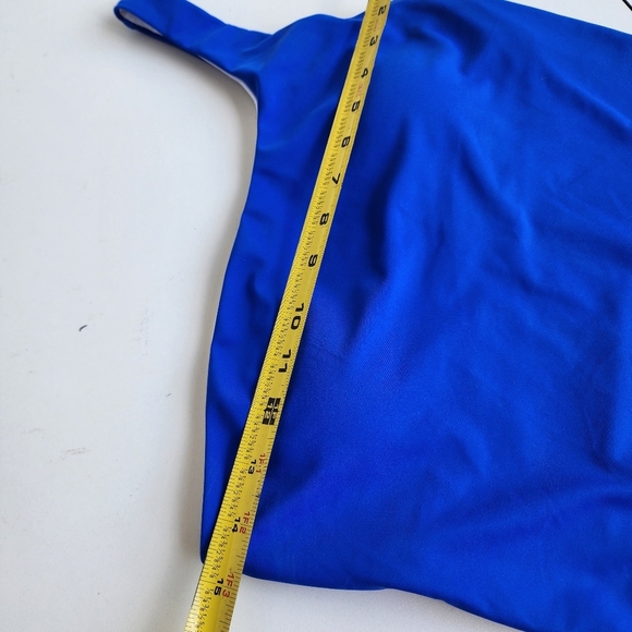 One Piece Swimsuit One Shoulder Royal Blue Women's Sz M Sw2 - Picture 11 of 13
